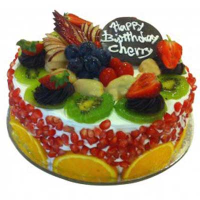 "Designer Fruit Cake -  ( Brand Bakers Fun) - Click here to View more details about this Product